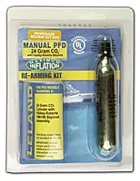 MTI Adventurewear Leland CO2 Cylinder ReArm Kit for Helios Inflatable and Fluid Belt Pack PFDs (24-Gram)