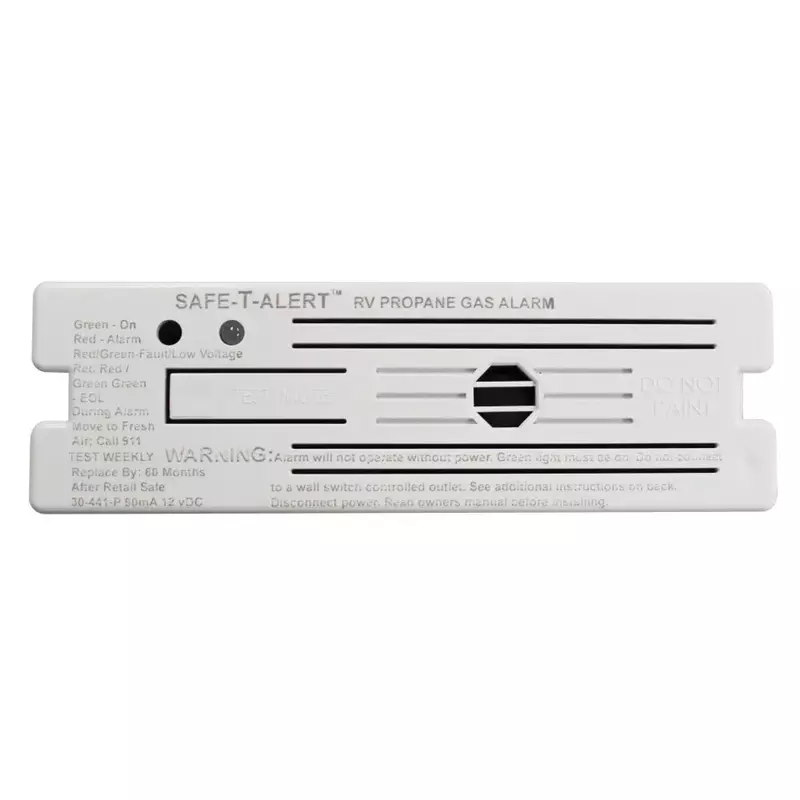 Safe T Alert 30-441-P-WT Classic Propane/LP Gas Alarm - 12V, 30 Series Surface Mount, White
