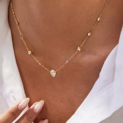 Zircon Stones Necklace