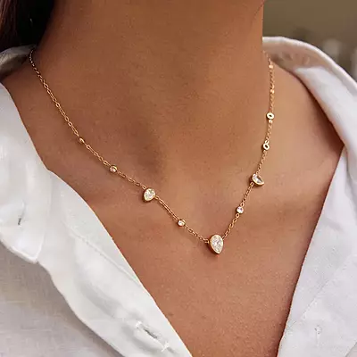 Zircon Stones Necklace