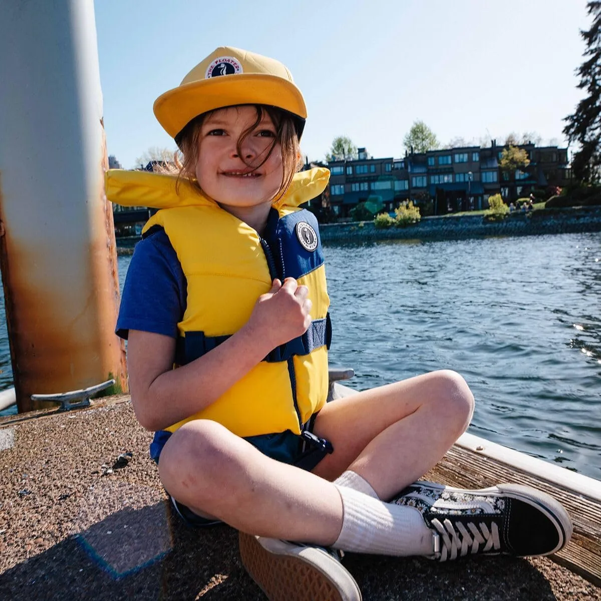 Mustang Lil' Legends Child Foam Vest - Yellow/Navy