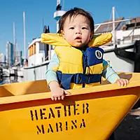 Mustang Lil' Legends Infant Foam Vest - Yellow/Navy