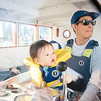 Mustang Lil' Legends Infant Foam Vest - Yellow/Navy