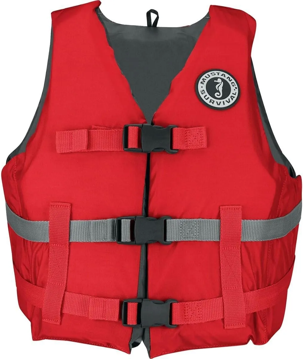 MUSTANG SURVIVAL Livery Foam Vest - Front-Entry Foam PFD