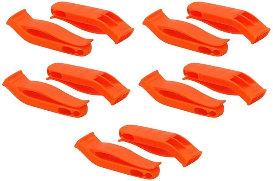 Mustang Signal Whistle - Orange - 10-Pack