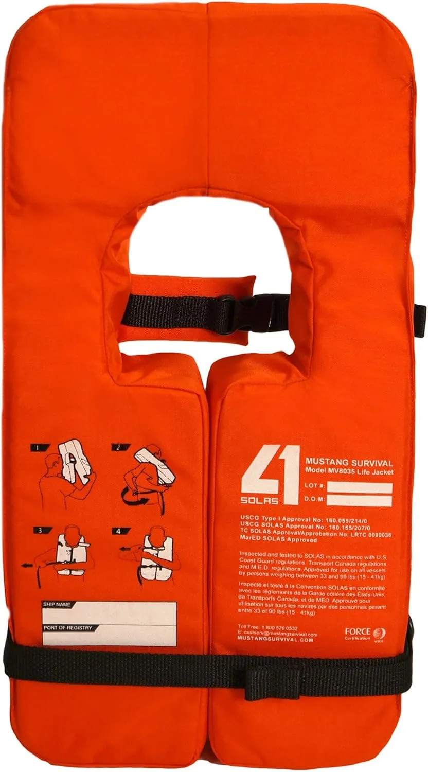 MUSTANG SURVIVAL SOLAS Type 1 Life Jacket