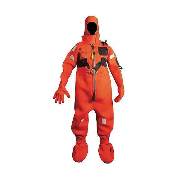 Mustang Neoprene Cold Water Immersion Suit w/Harness - Red - Child