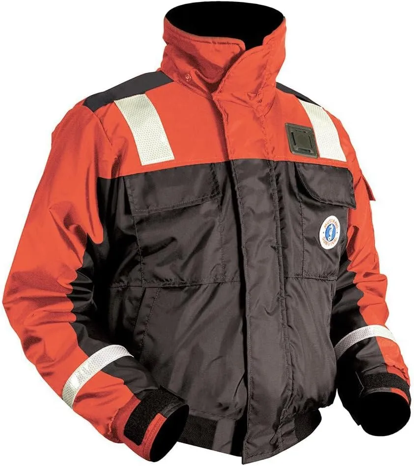 MUSTANG SURVIVAL Classic Flotation Bomber Jacket with SOLAS Reflective Tape