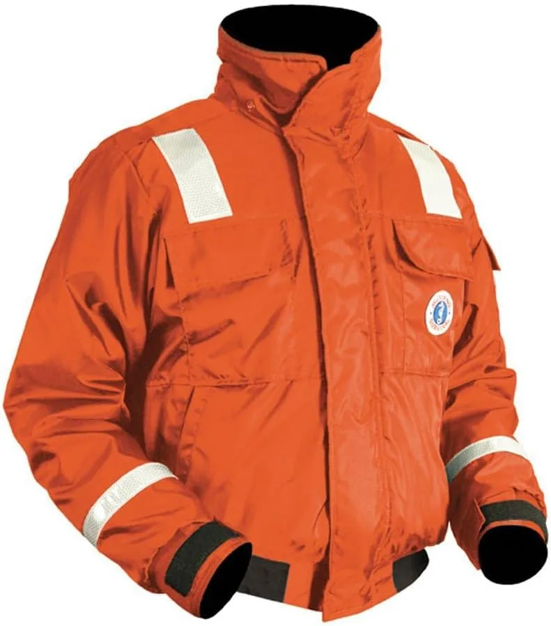 MUSTANG SURVIVAL Classic Flotation Bomber Jacket with SOLAS Reflective Tape