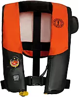 Mustang Hit Automatic Inflatable PFD - Law Enforcement Edition with Customizable Back Flap - Black