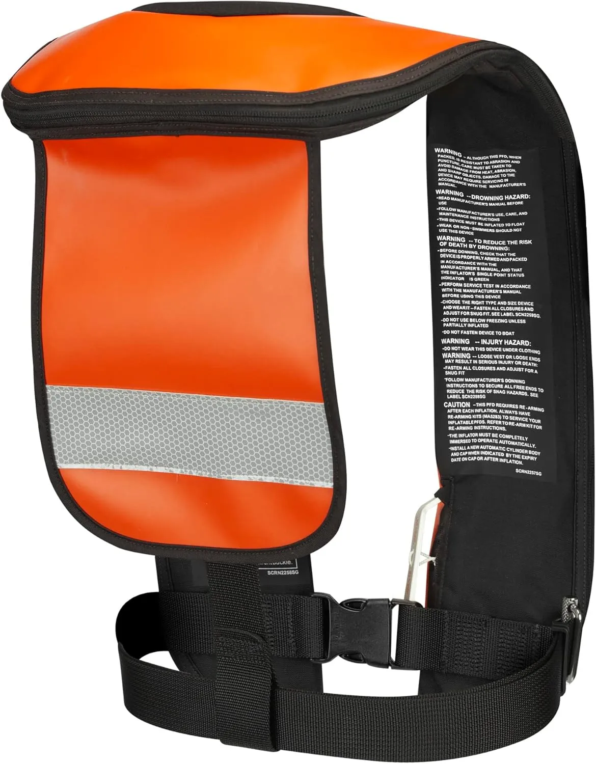 Mustang Survival - HIT Inflatable Work Vest for Adults (Orange & Black - One Size Fits All), Auto Hydrostatic