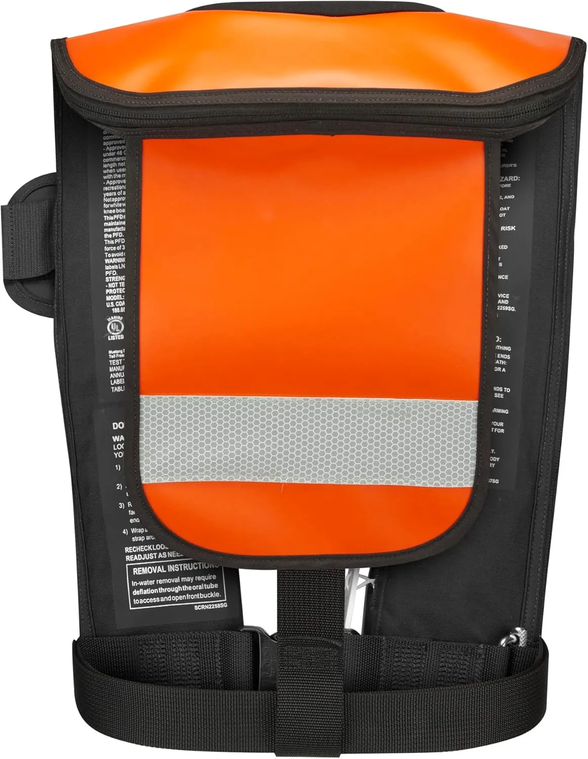 Mustang Survival - HIT Inflatable Work Vest for Adults (Orange & Black - One Size Fits All), Auto Hydrostatic