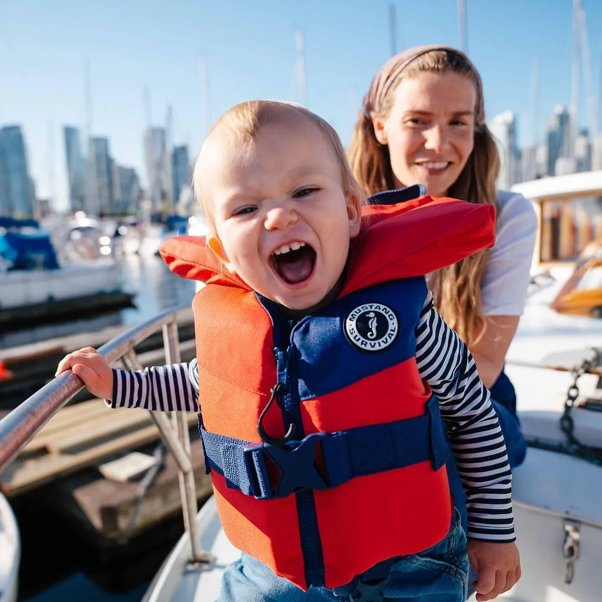 Mustang Survival Infant Lil Legends Foam Vest - Red/Navy