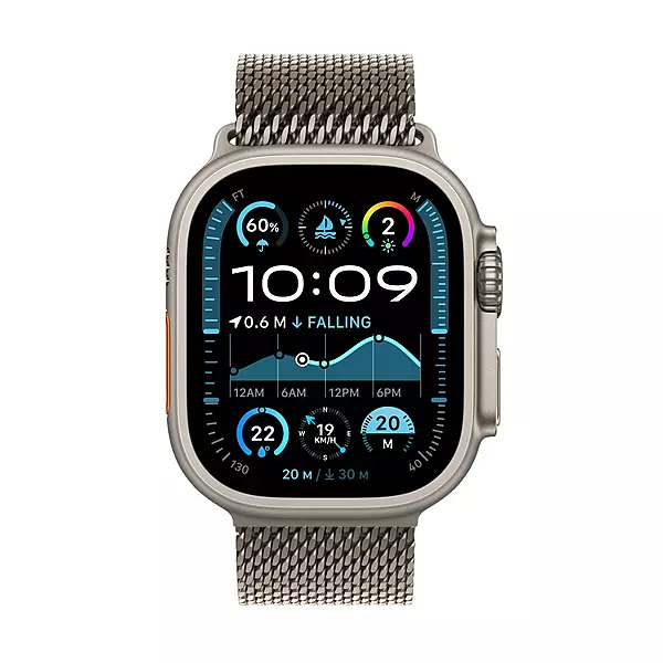APPLE WATCH ULTRA 2 GPS + CELLULAR 49 MM NATURAL TITANIUM MILANESE LOOP