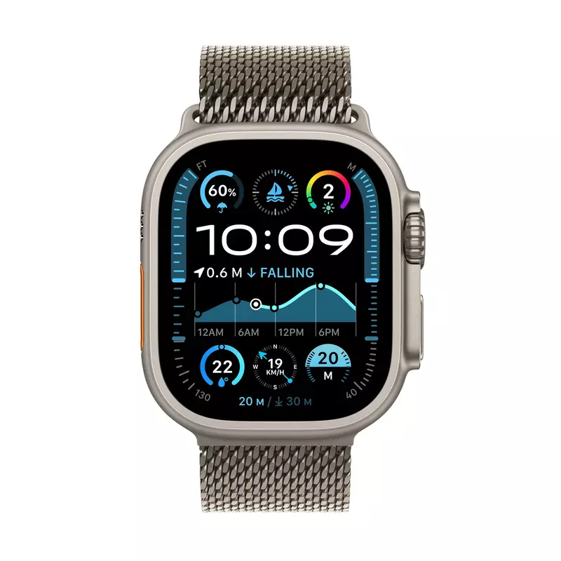 APPLE WATCH ULTRA 2 GPS + CELLULAR 49 MM NATURAL TITANIUM MILANESE LOOP