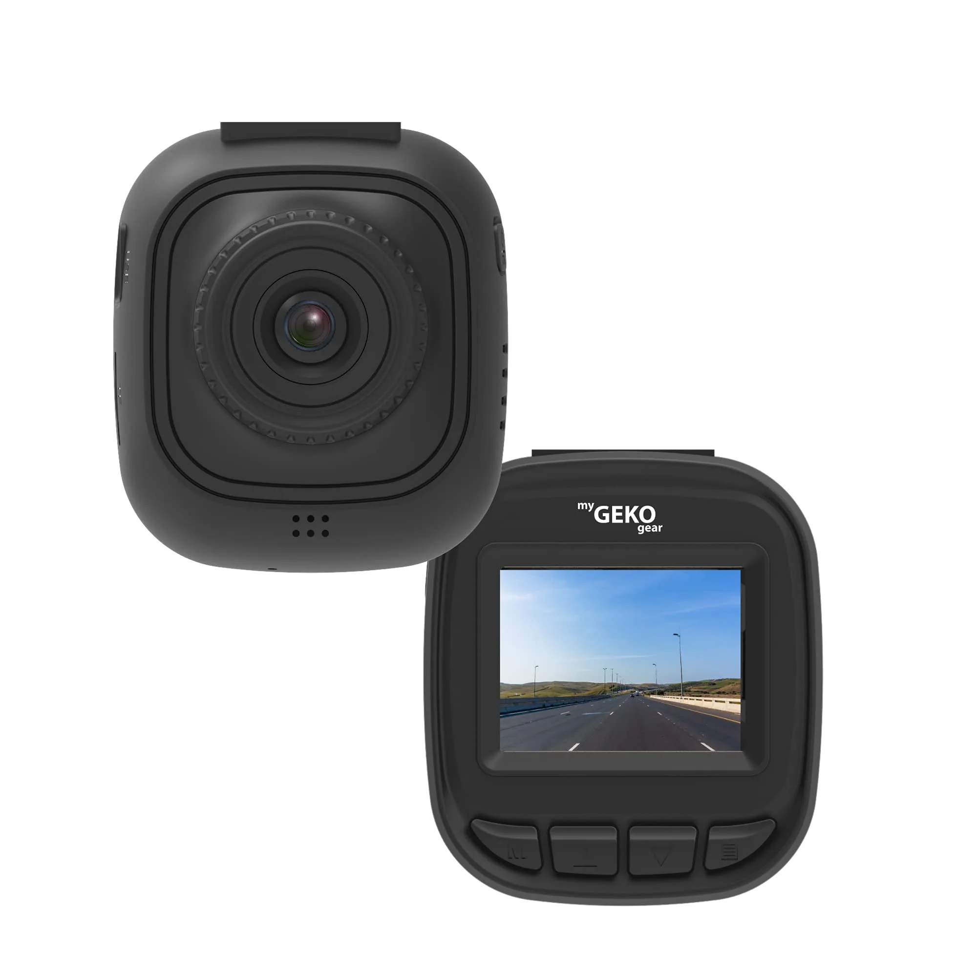 MyGekoGear Orbit 132 Full HD 1080P Wi‑Fi Dash Cam with Blind Spot Mirrors and 8GB MicroSD