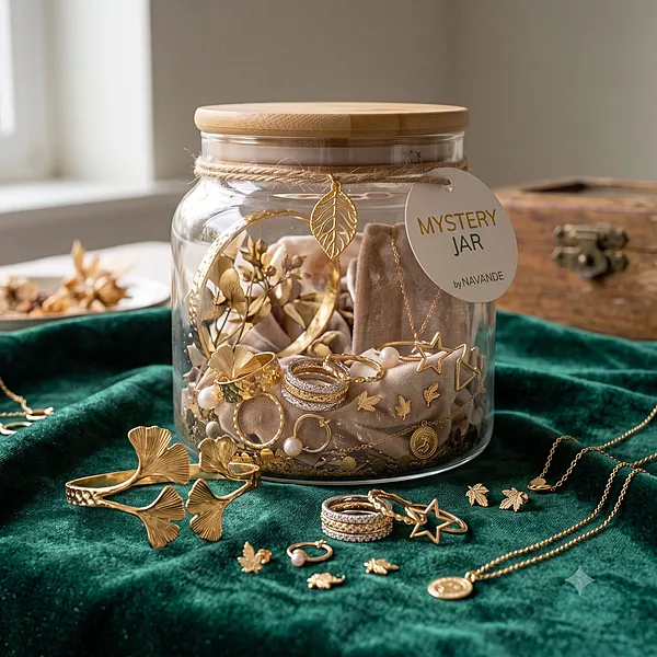 Navande Trial Mystery Jar - Anti-Tarnish & Fashion Accessories (5-6 Pcs)