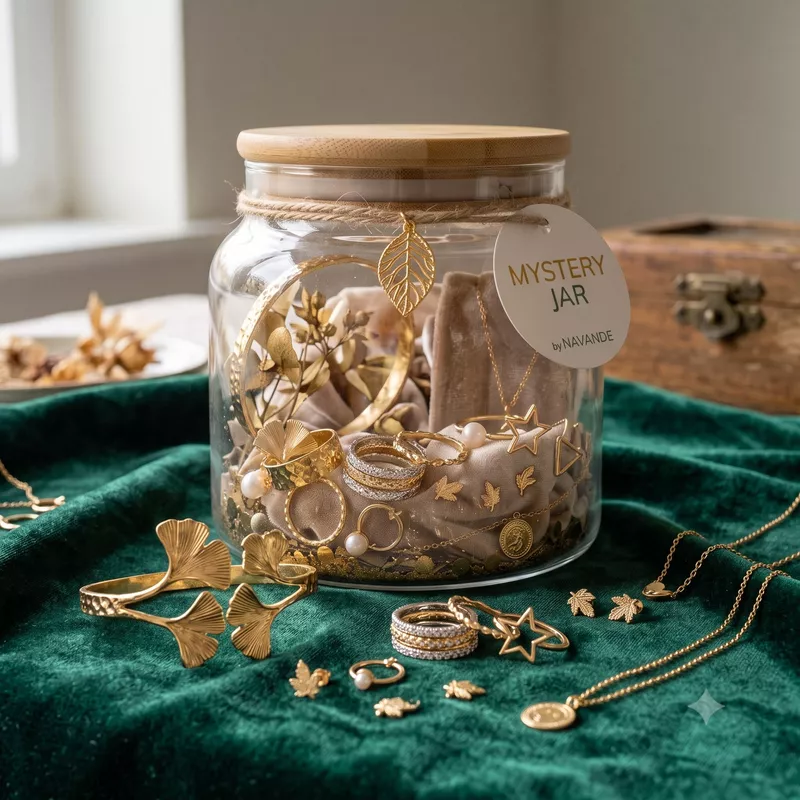 Navande Trial Mystery Jar - Anti-Tarnish & Fashion Accessories (5-6 Pcs)