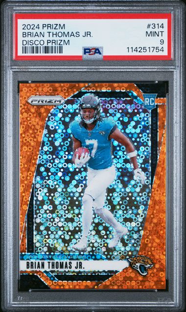 Brian Thomas Jr. 2024 Prizm DIsco psa 9