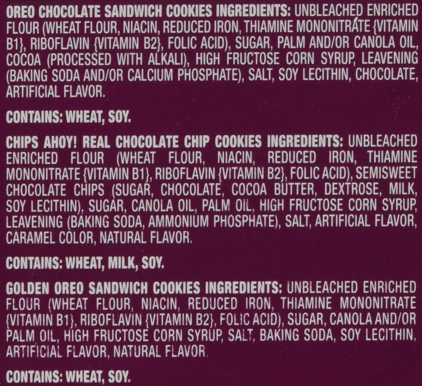 Nabisco Cookie Variety Pack, 44.8 Oz, Box Of 60 Packs