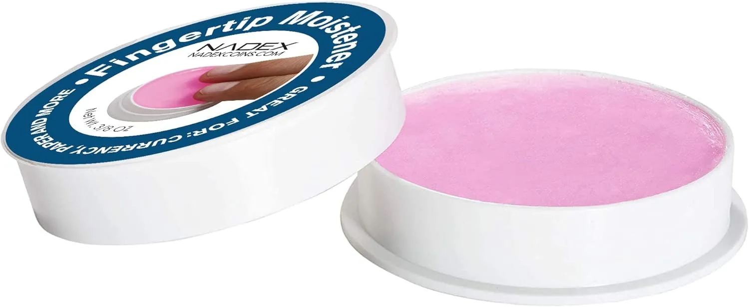 Nadex 3 Pack Fingertip Moistener Pads - Non-Slip Counting Cash Bills Separating Documents