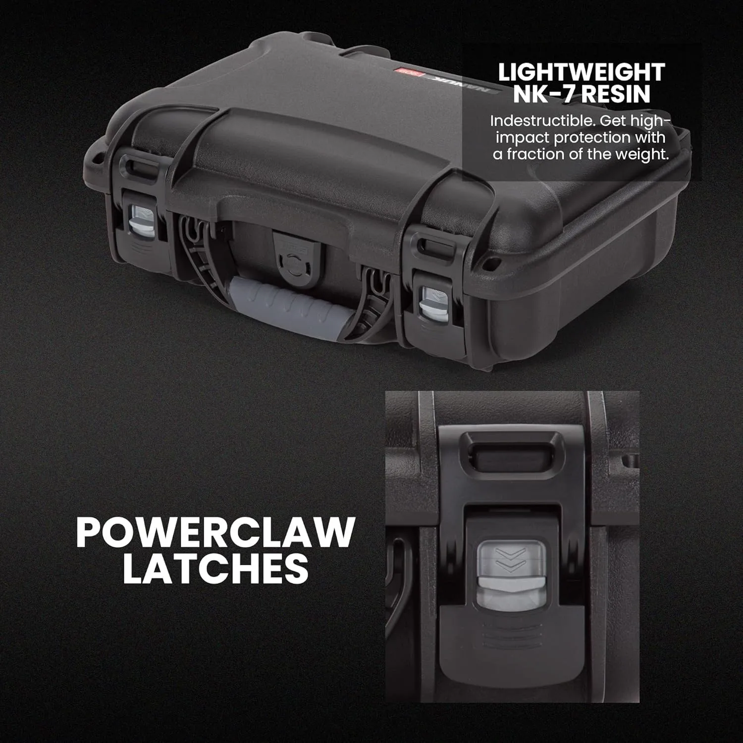 NANUK 909 Hard Case with Custom Foam Insert for Glock (12.6” x 9” x 4.4”)