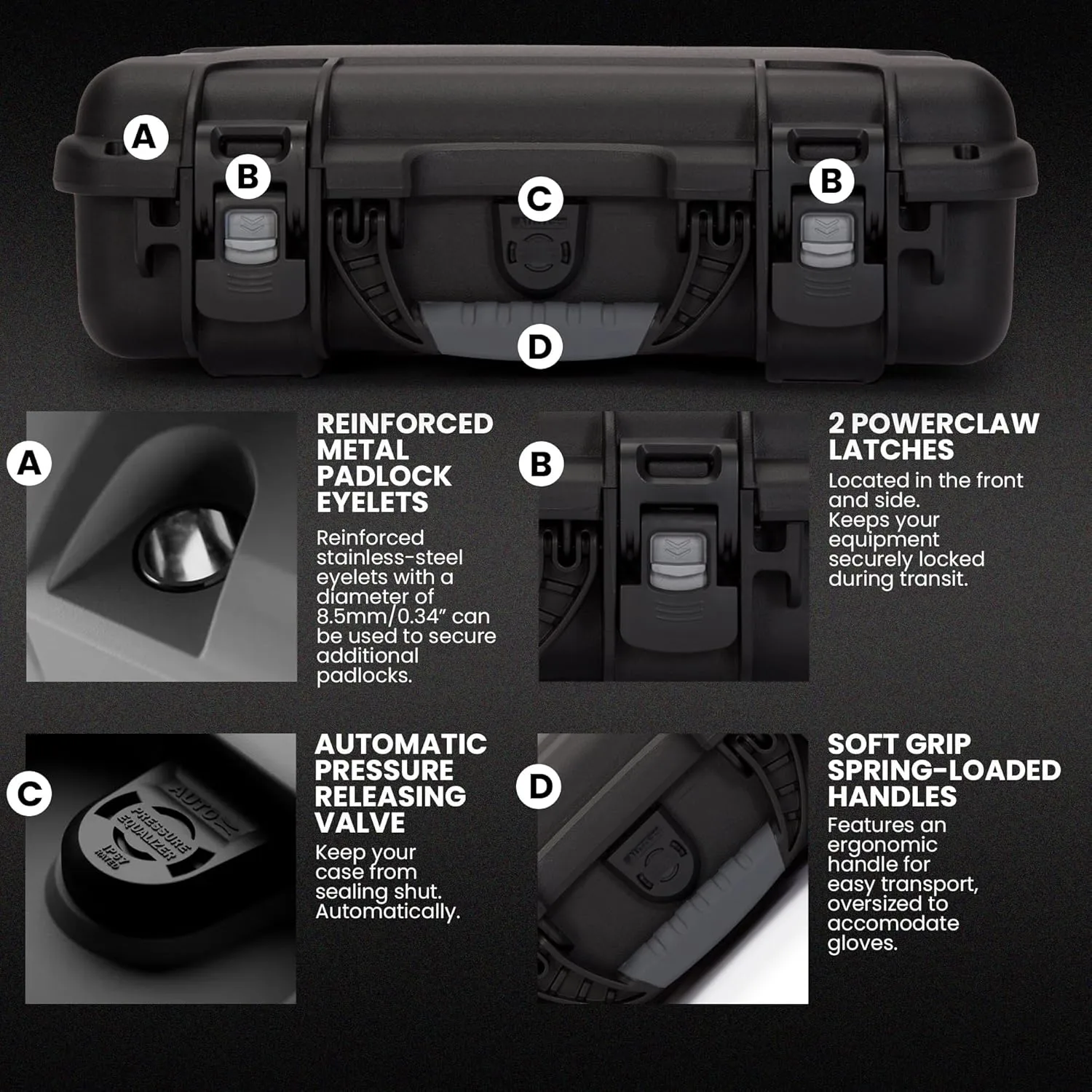 NANUK 910 Pistol Optic Ready Hard Case