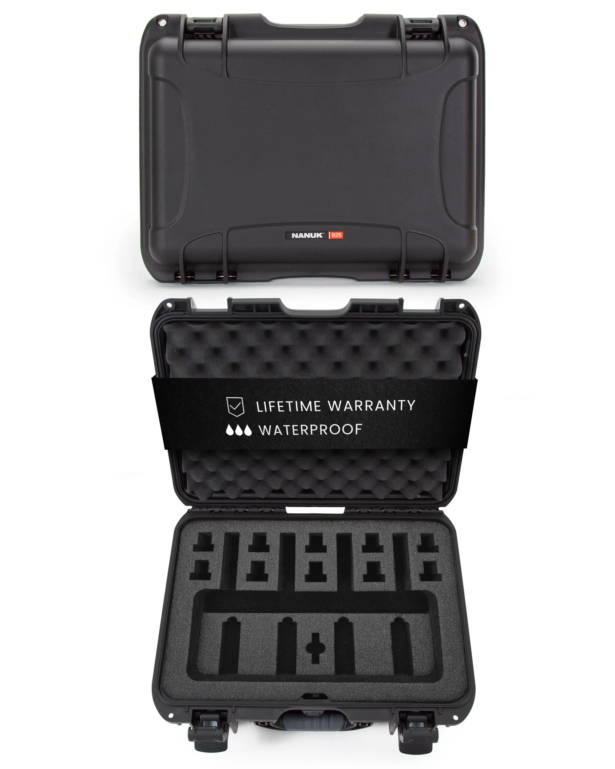 NANUK 925 Hard Case with Custom Foam Insert for 4 UP Pistols