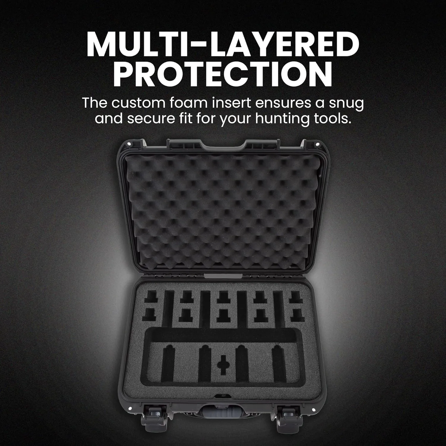 NANUK 925 Hard Case with Custom Foam Insert for 4 UP Pistols