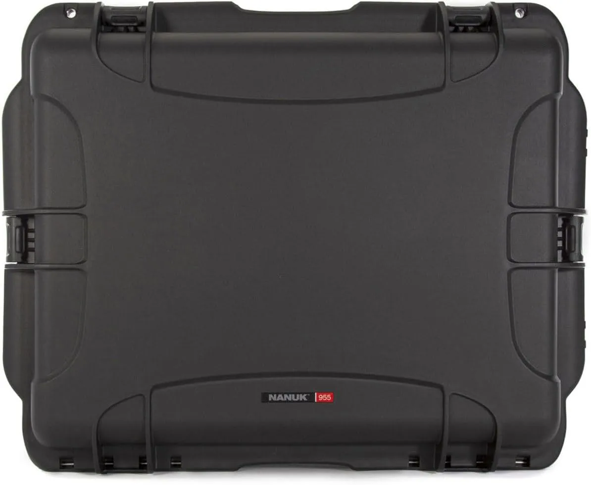 NANUK Wheeled Series 955 Lightweight NK-7 Resin Waterproof Hard Case with Foam Insert, Black