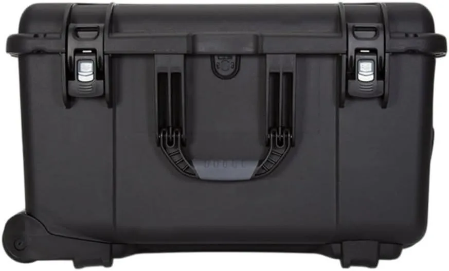 NANUK Wheeled Series 960 Lightweight NK-7 Resin Waterproof Protective Rolling Case with Foam, Black Case Cubed Foam Black