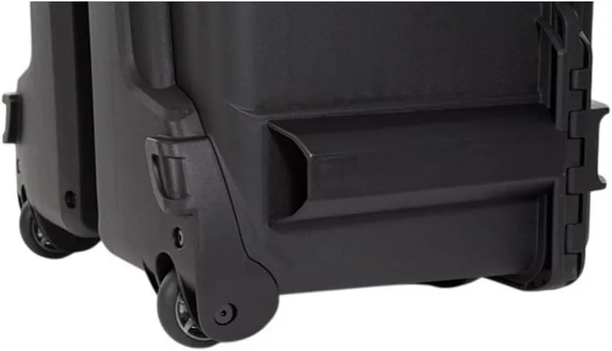 NANUK Wheeled Series 960 Lightweight NK-7 Resin Waterproof Protective Rolling Case with Foam, Black Case Cubed Foam Black