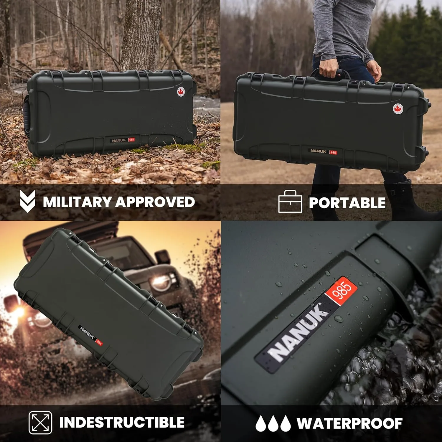 NANUK 985 Hard Case with Custom Foam Insert