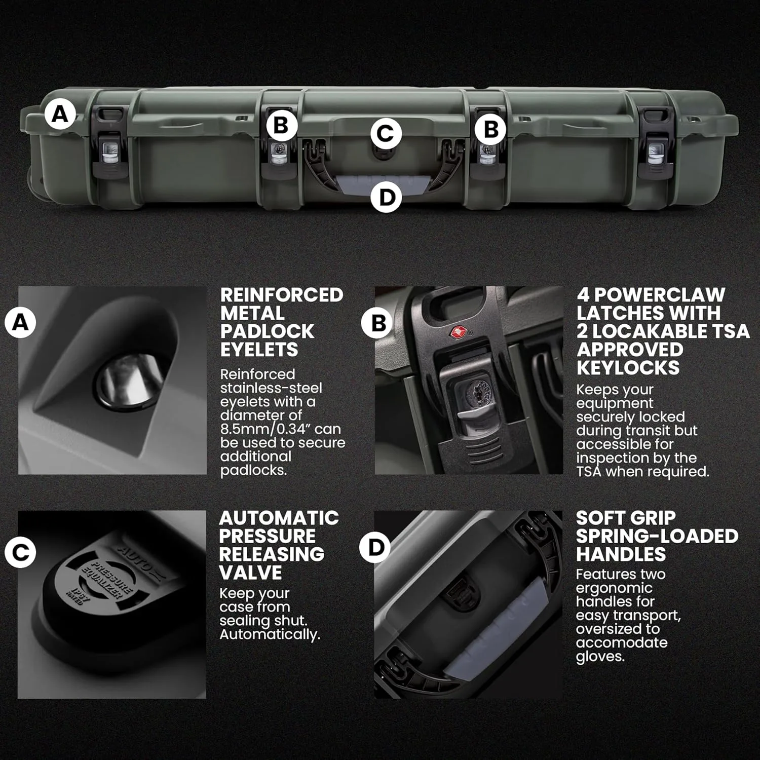 NANUK 985 Hard Case with Wheels & Customizable Foam Insert