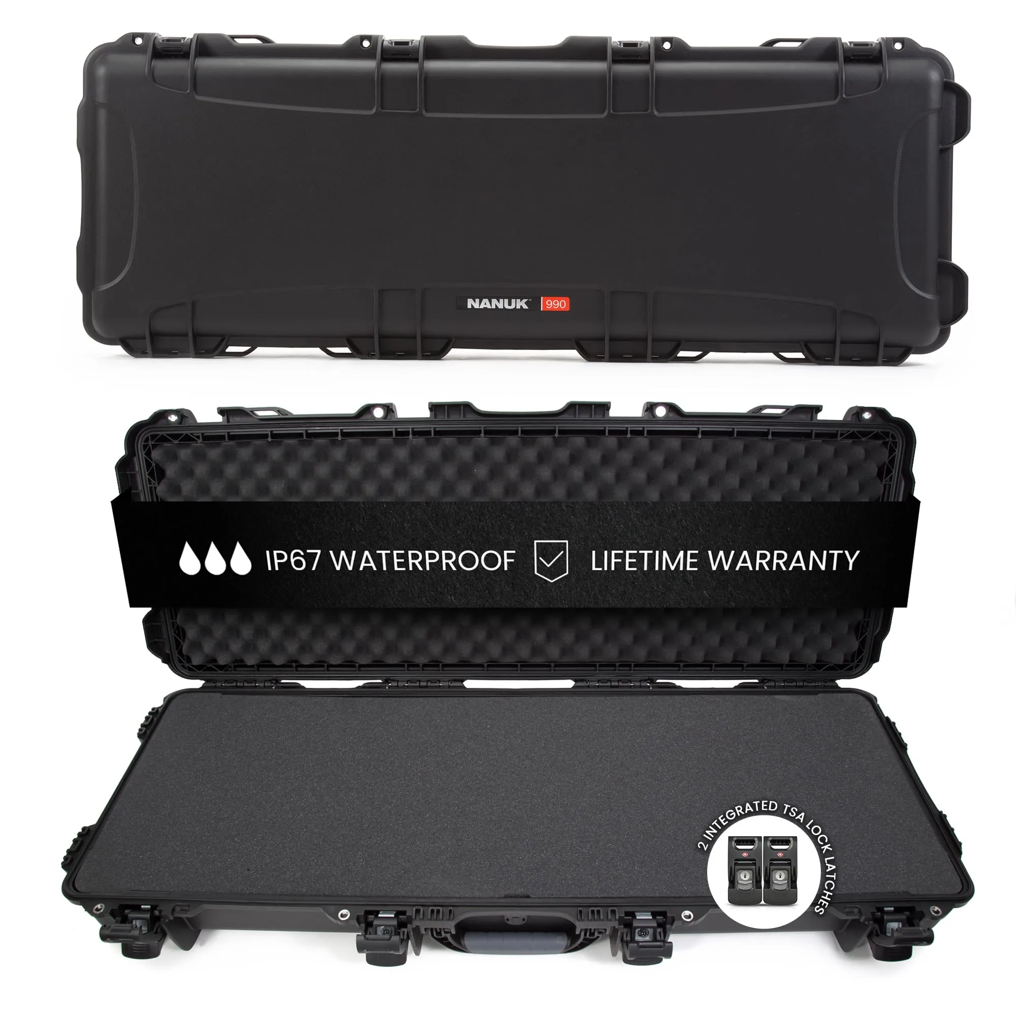 NANUK 990 IP67 Waterproof Hard Case with Wheels