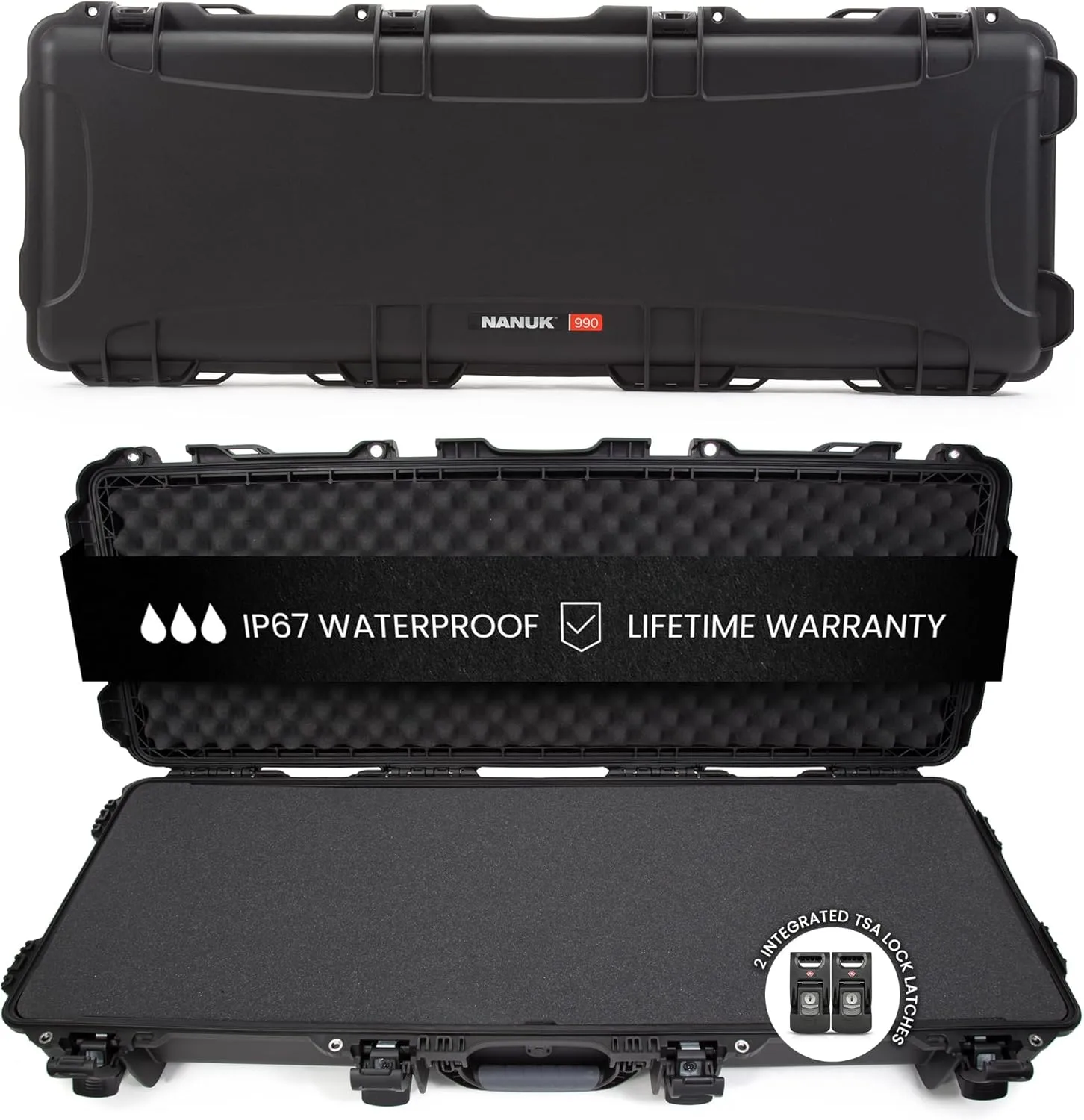 NANUK 990 IP67 Waterproof Hard Case with Wheels