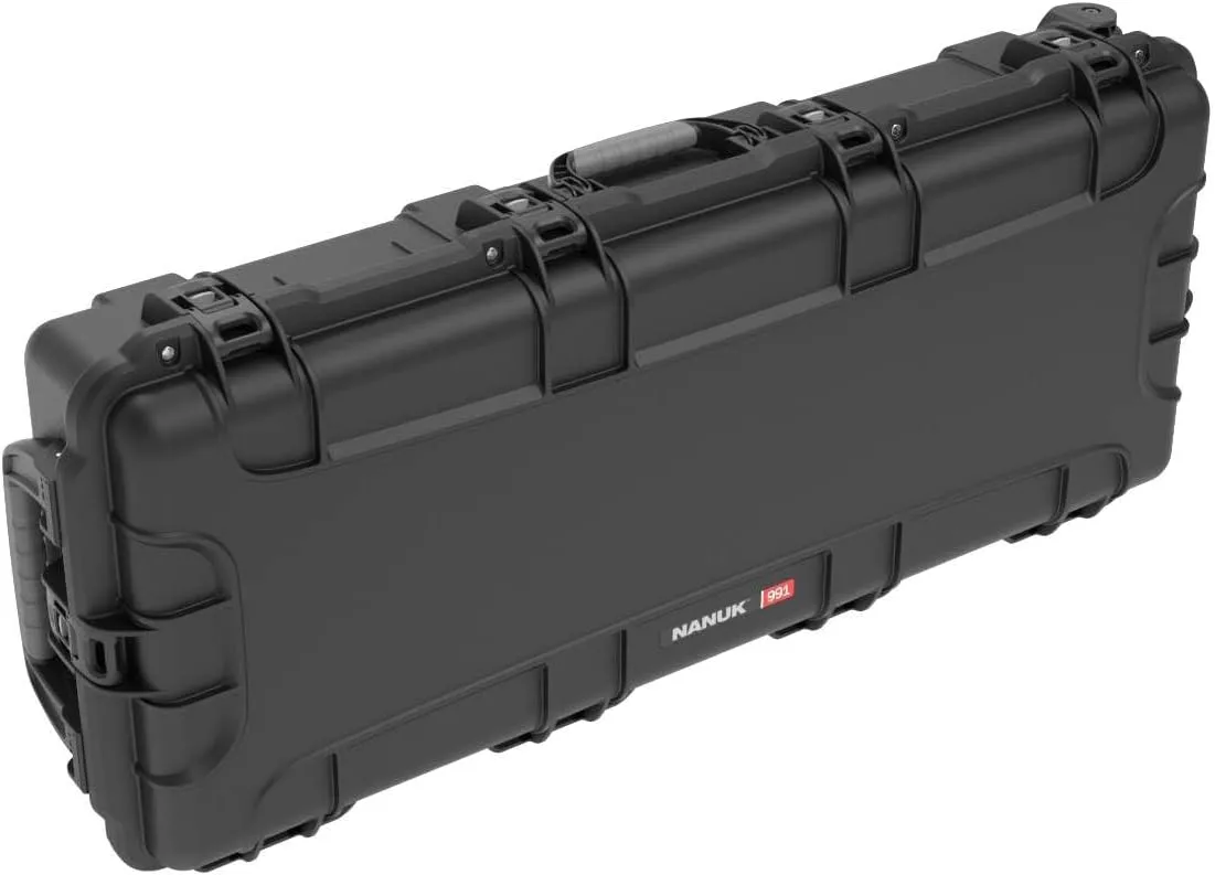 NANUK 991 Bow Case with Automatic Pressure Release Valve and PowerClaw Superior Latching System for Transporting and Storing