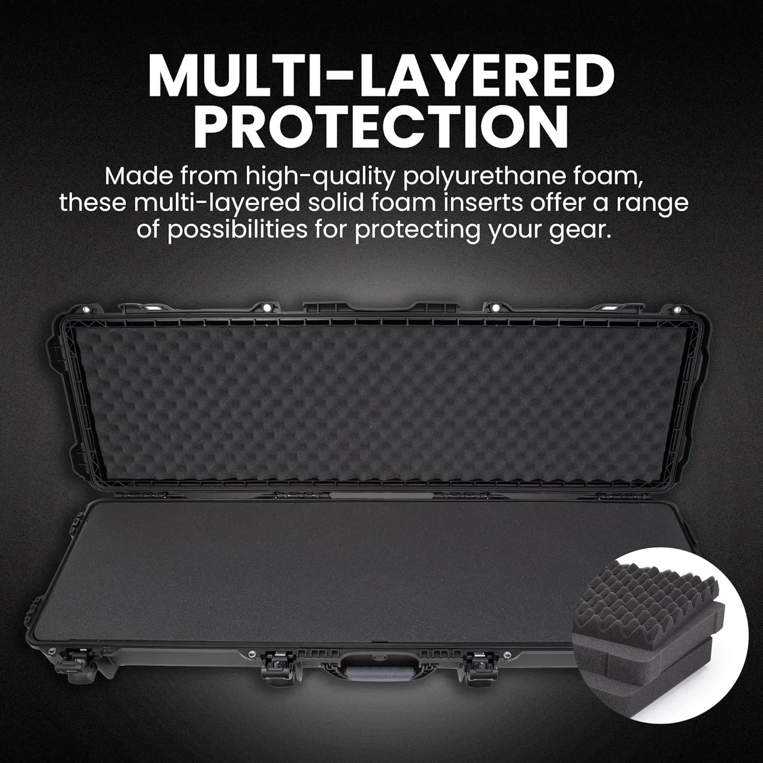 NANUK 995 Long Professional Waterproof Crushproof Hard Case with Wheels & Foam