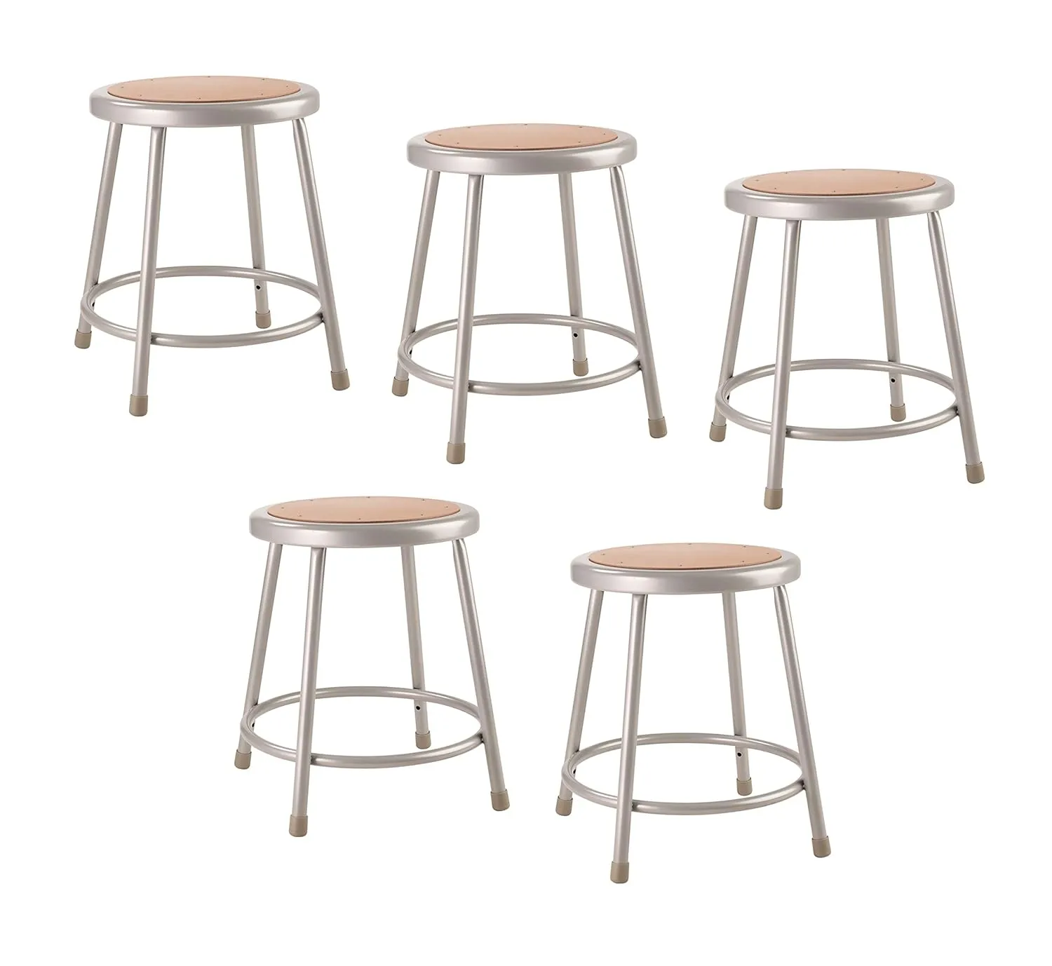 NATIONAL PUBLIC SEATING 6200 Series 18" Heavy-Duty Hardboard Task Stool