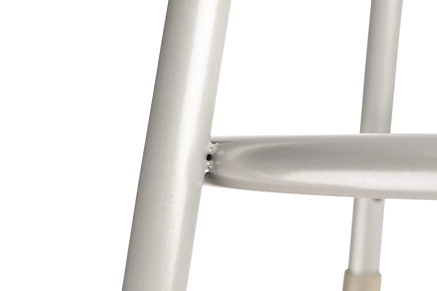 National Public Seating 6424HB Grey Steel Stool with Vinyl Upholstered Seat Adjustable and Backrest, 25"-33"