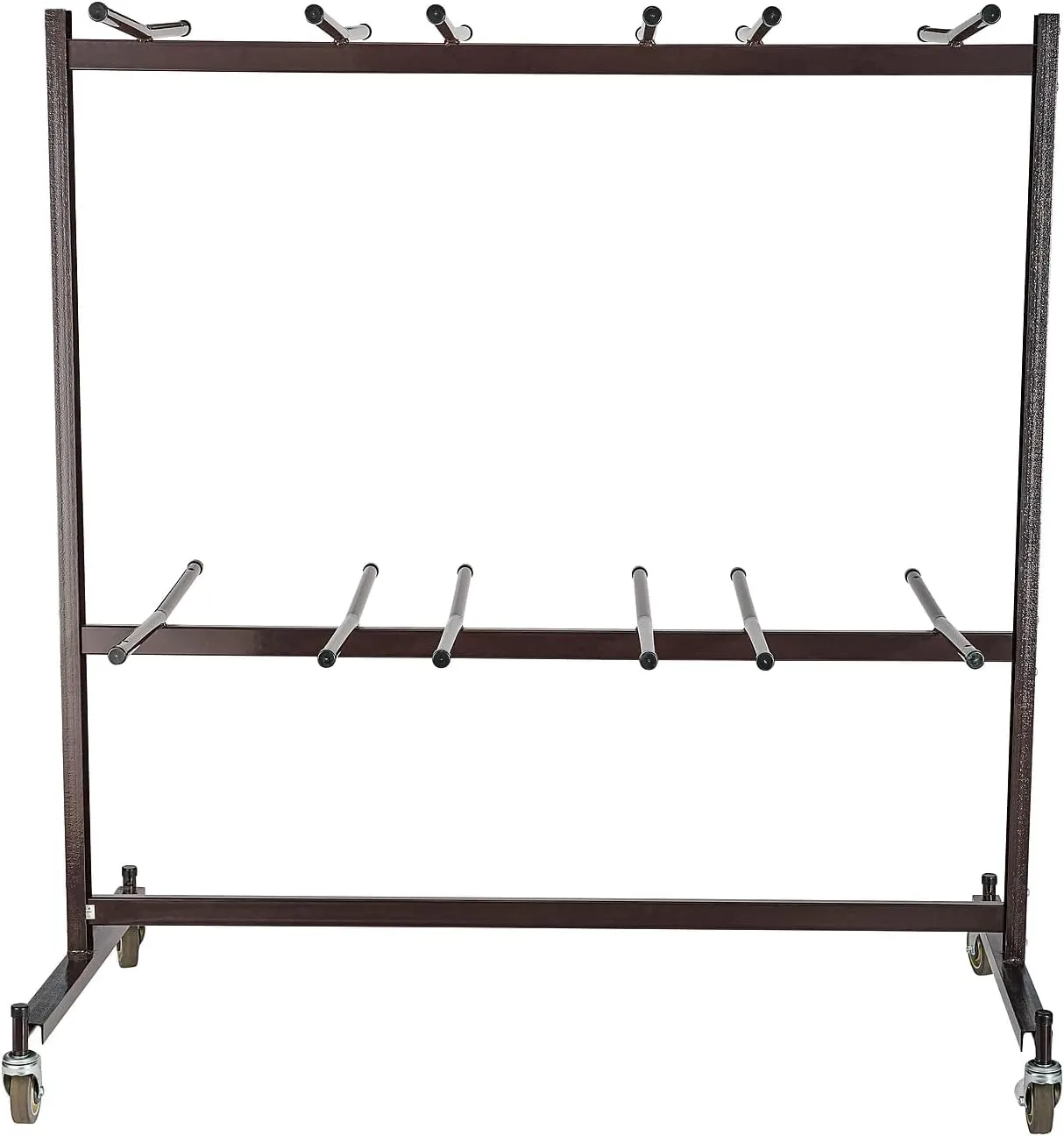 National Public Seating Folding Chair Dolly For 84 Chairs, 70inH x 67inW x 33-1/4inD, Brown