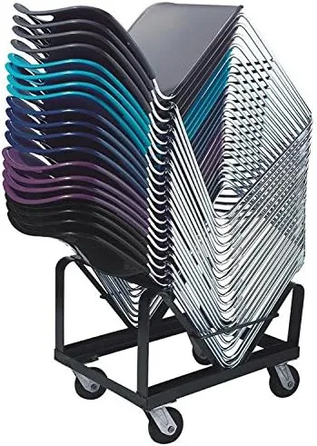 National Public Seating 8500 Stack Chair - Navy Blue