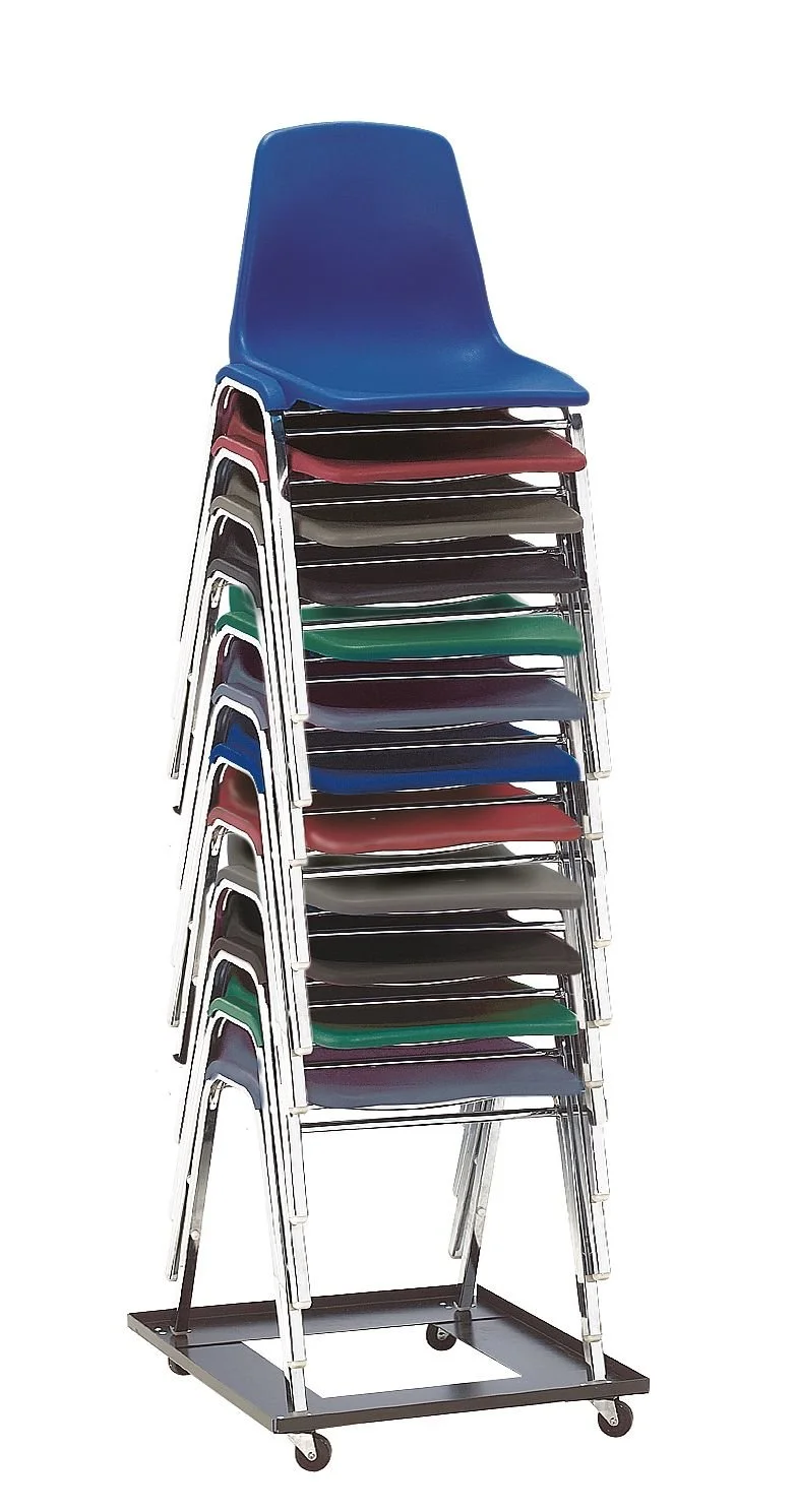 National Public Seating Stack Chair Dolly, DY81, 5-3/4inH x 22-3/4inW x 23-1/2inD, Black