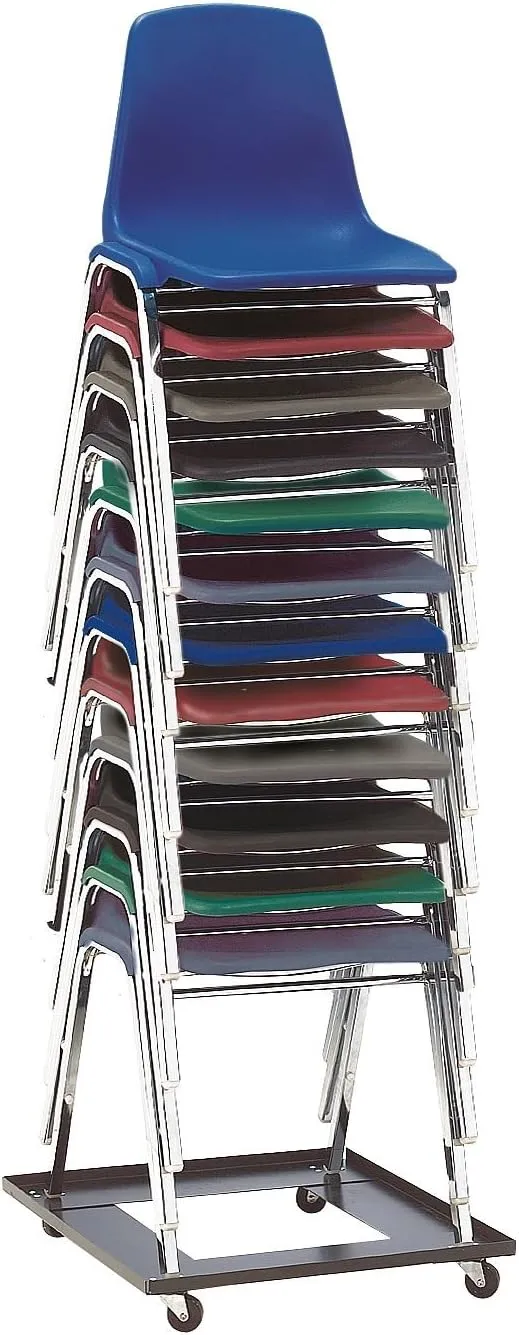 National Public Seating Stack Chair Dolly, DY81, 5-3/4inH x 22-3/4inW x 23-1/2inD, Black