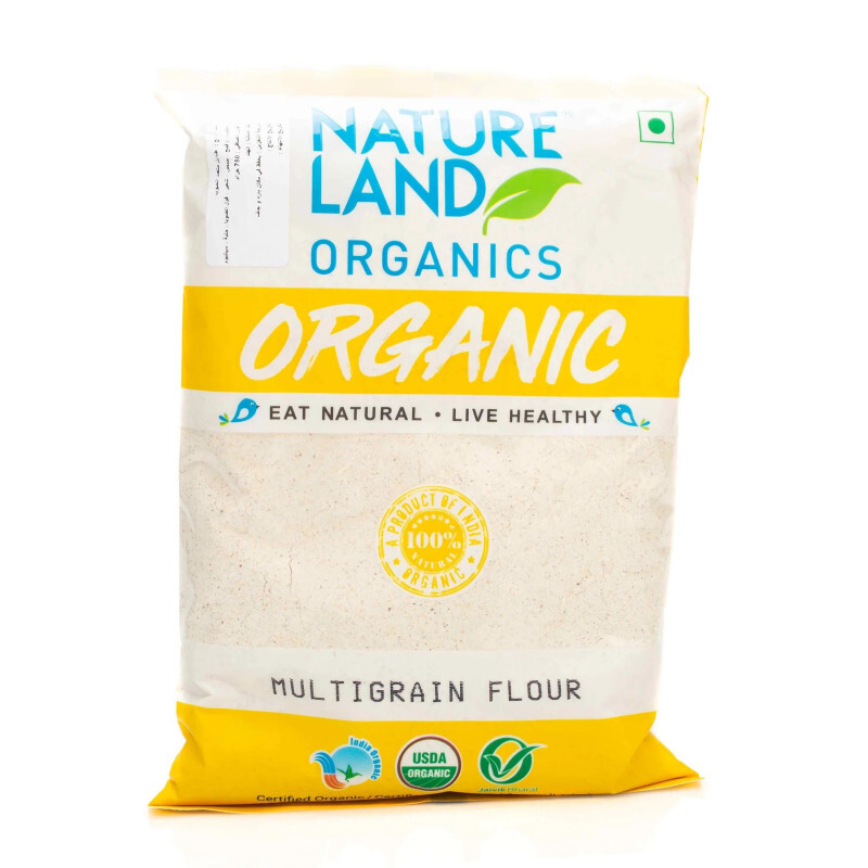 Natureland Organic Multigrain Flour 750g.دقيق متعدد الحبوب العضوي 750 جرام