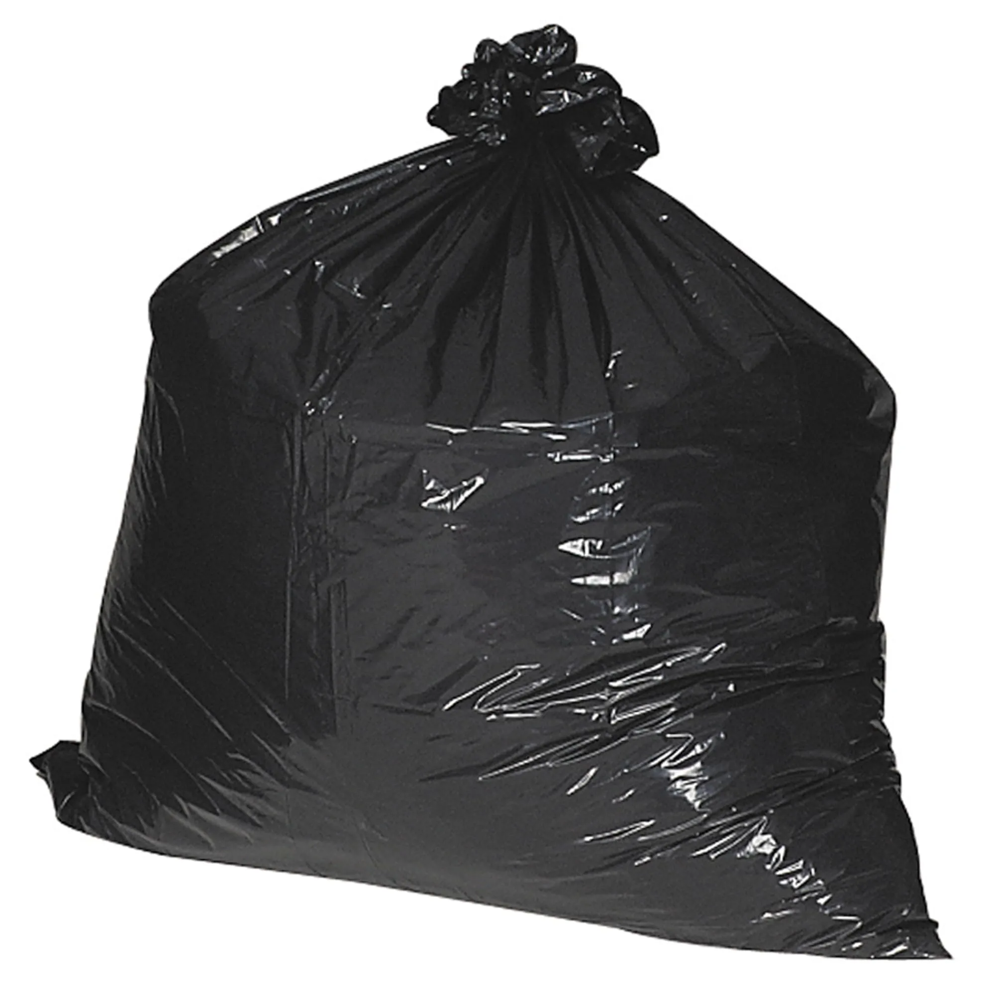 Nature Saver 1.25 mil Can Liners - 45 Gal, 40 x 46 in, 75% Recycled, Box of 100