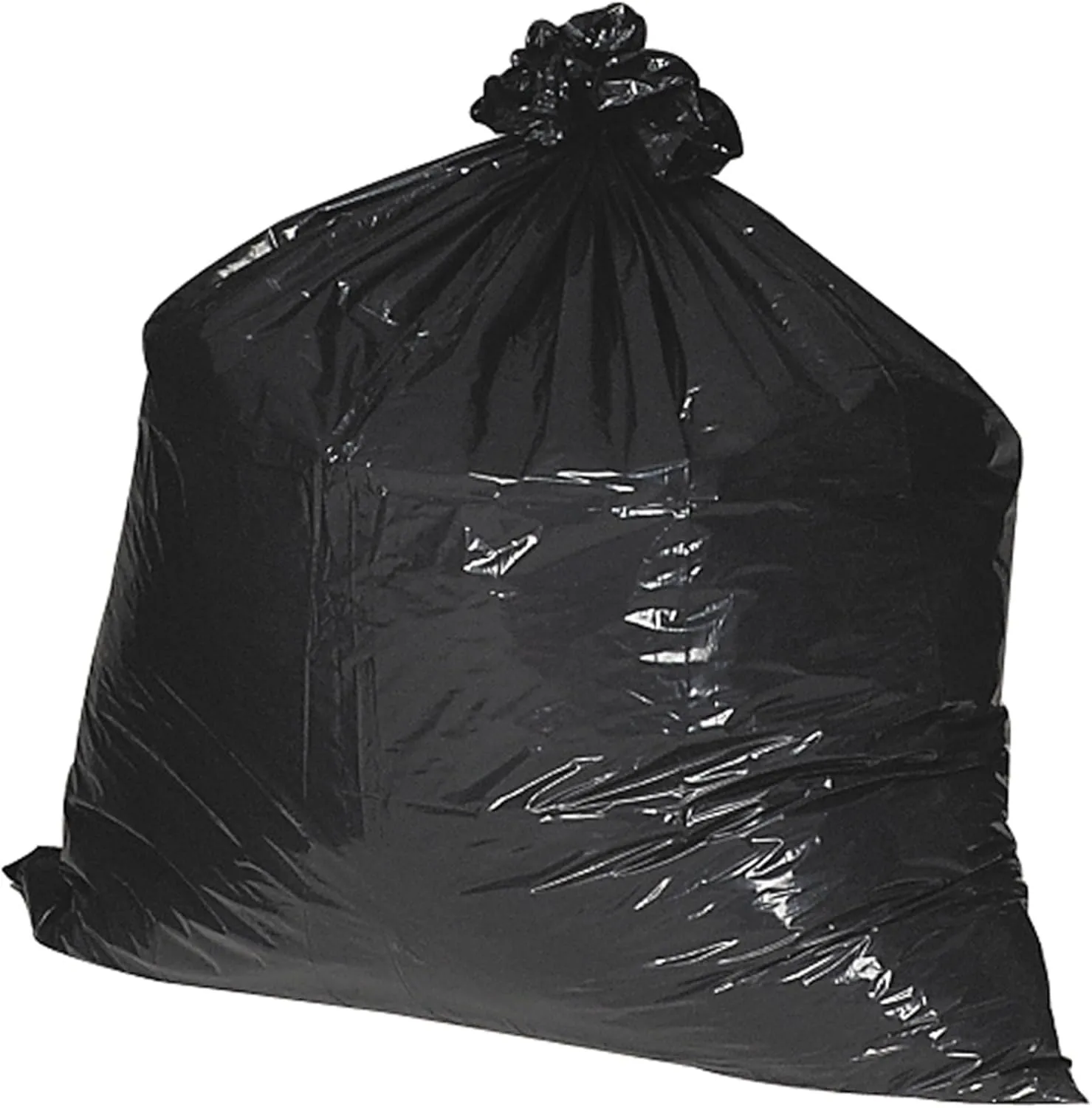 Nature Saver 1.25 mil Can Liners - 45 Gal, 40 x 46 in, 75% Recycled, Box of 100