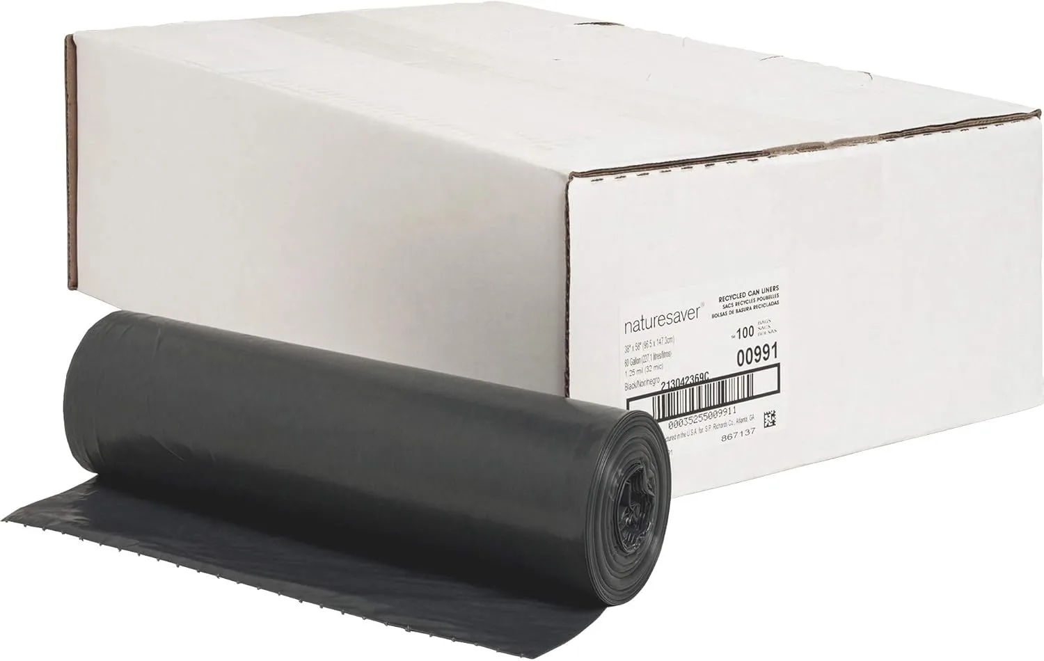 NATURE SAVER Heavy-Duty Recycled Trash Liners