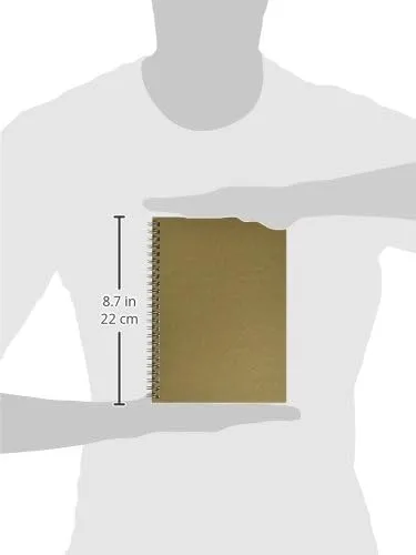 Nature Saver Hardcover Notebook, 8-1/4 x 5-7/8 in, Twin Wire, 80 Sheets (20205)