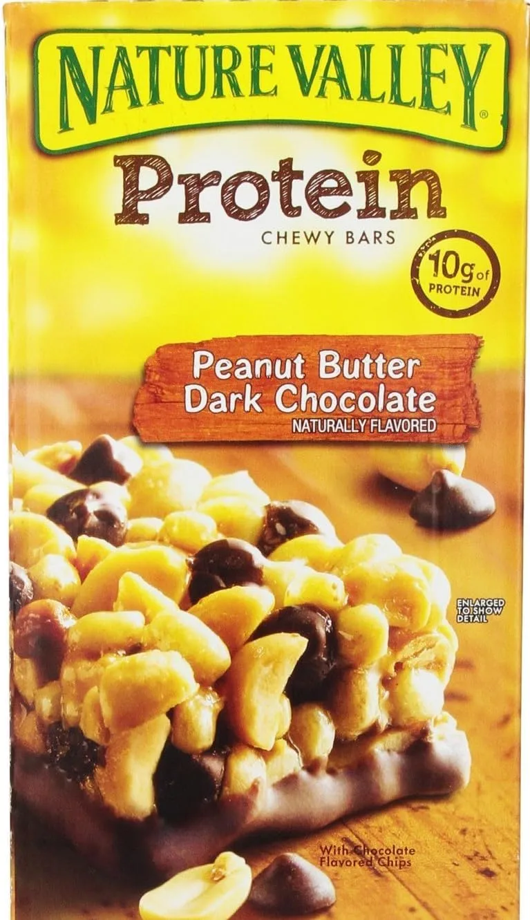 NATURE VALLEY Protein Chewy Granola Bars Peanut Butter Dark Chocolate, 1.42 oz, 26 Count
